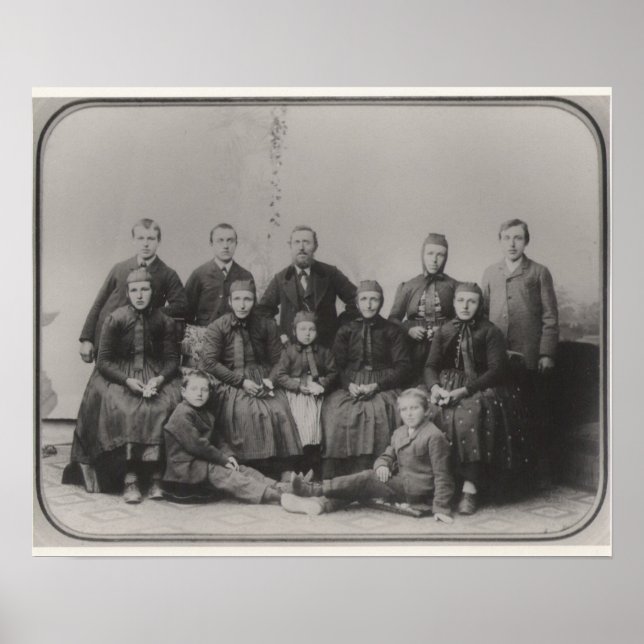 Invandrarfamiljen Porträtt Poster (Framsidan)