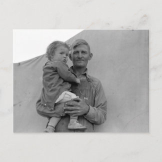 Invandrarfamiljer under Pea Harvest - 1939 Vykort