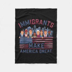 Invandrarna gör Amerika Underbart Fleecefilt