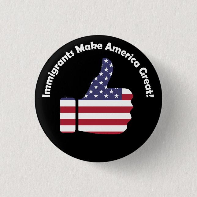Invandrarna gör Amerika Underbart Knapp (Framsida)