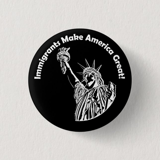 Invandrarna gör Amerika Underbart Knapp (Framsida)