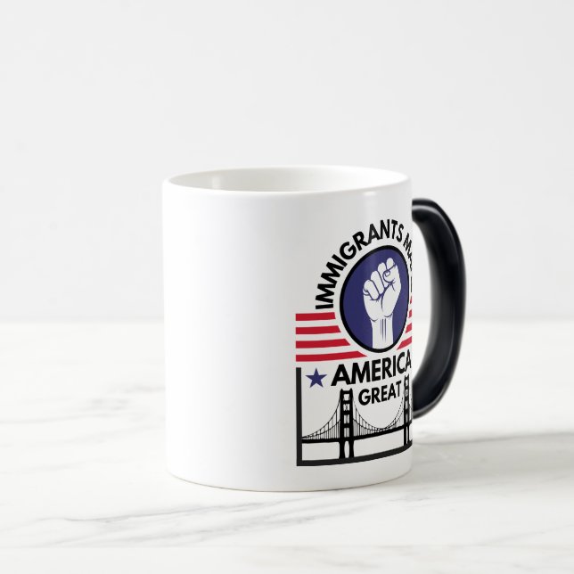 Invandrarna gör Amerika Underbart Magisk Mugg (Framsida höger)