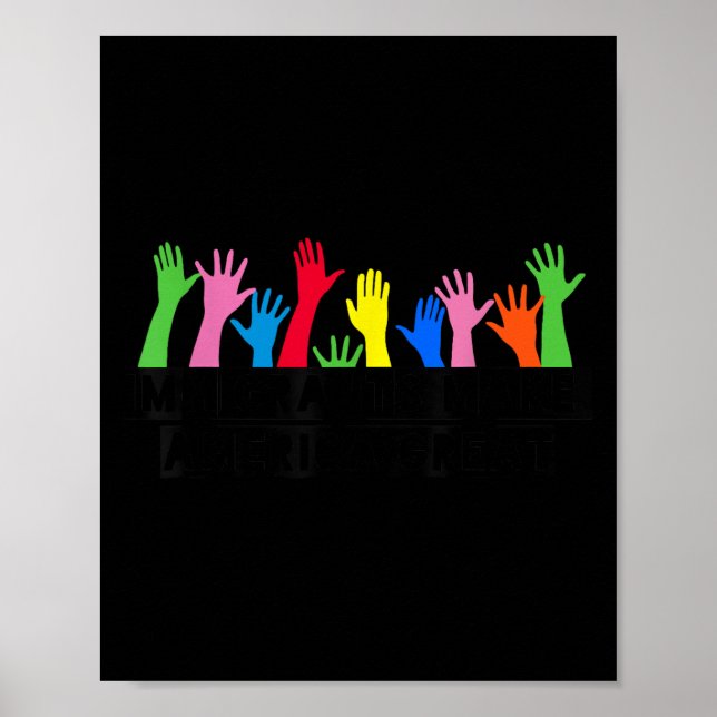 Invandrarna gör Amerika Underbart Poster (Framsidan)