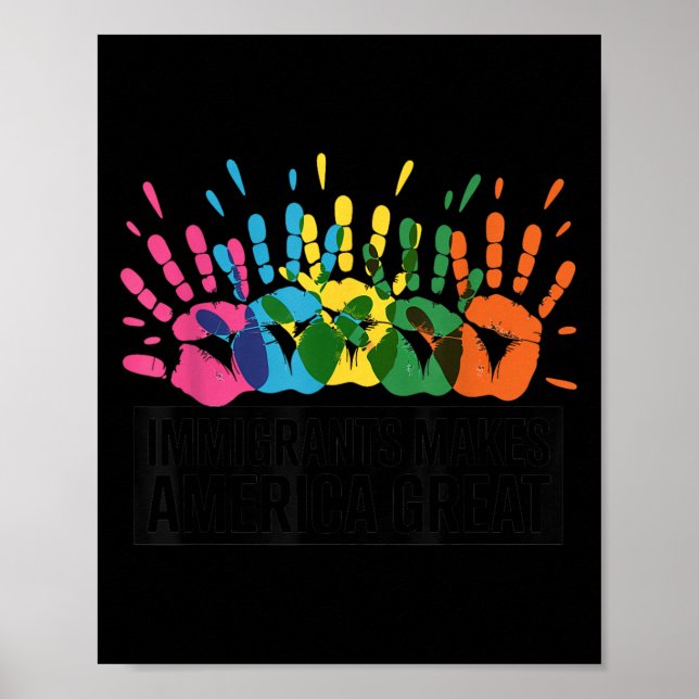 Invandrarna gör Amerika Underbart Poster (Framsidan)