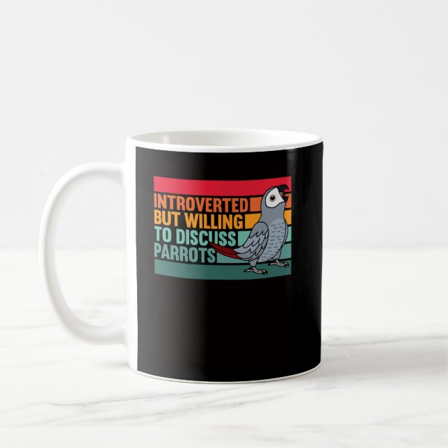 Invandrat, men Parrots African Grått Kaffemugg (Vänster)