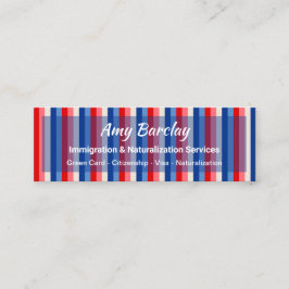 Invandring av amerikanska medborgarskap mini visitkort