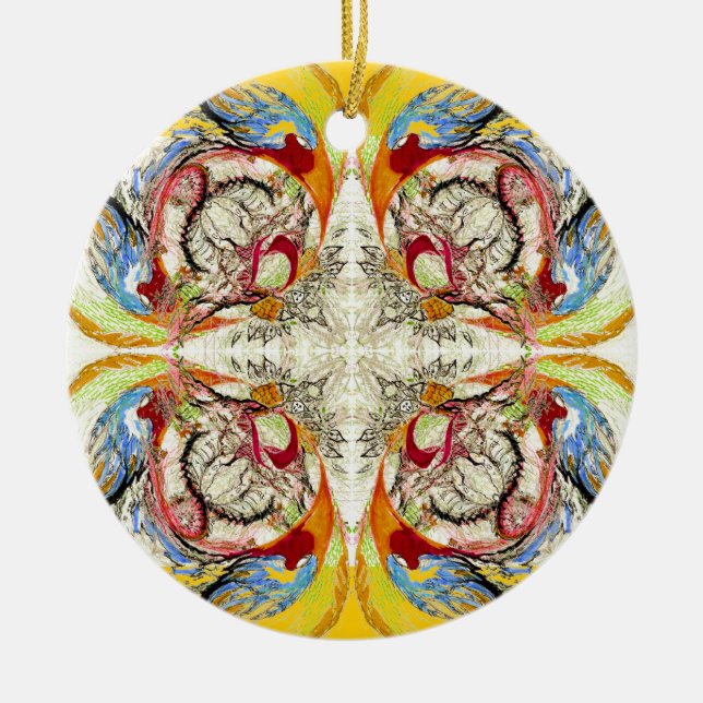 Invandring i Eternity Fantasy Mönster Julgransprydnad Keramik (Framsidan)