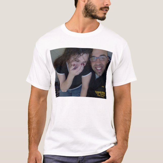 Invandring kopplar ihop förälskat t-shirt (Framsida)