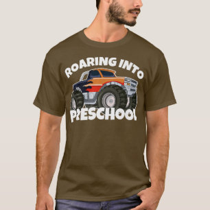 Invandring till Preschool Monster Lastbil tillbaka T Shirt