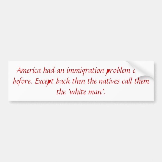 Invandringproblem Bildekal (Framsidan)