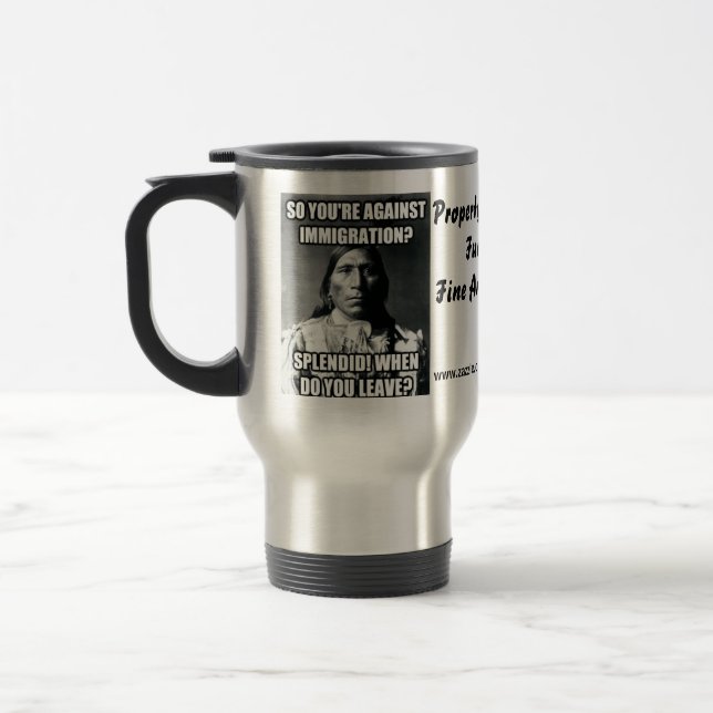 Invandringtravel mug, Herr FM Resemugg (Vänster)