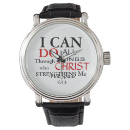 Invår PHILIPPIANS 4:13 Armbandsur