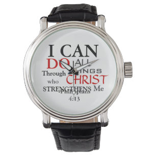 Invår PHILIPPIANS 4:13 Armbandsur