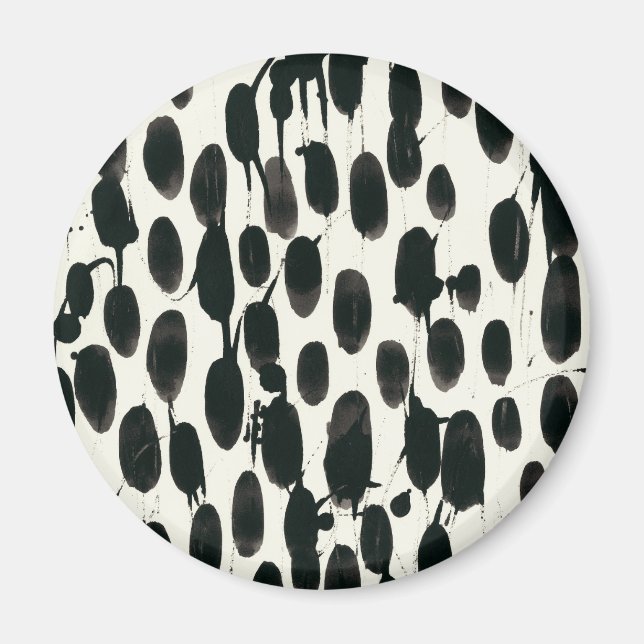 Invariabel I | Svart vattenfärg Magnet (Framsidan)