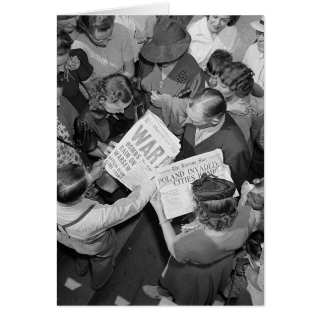 Invasion av Polen 1939 Hälsningskort (Framsidan)
