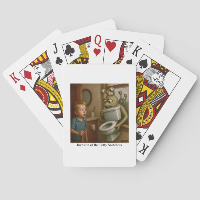 Invasion av Potty Snatchers Casinokort (Baksidan)