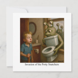 Invasion av Potty Snatchers Inbjudningar