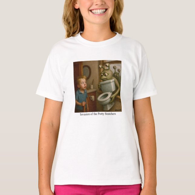 Invasion av Potty Snatchers T Shirt (Framsida)