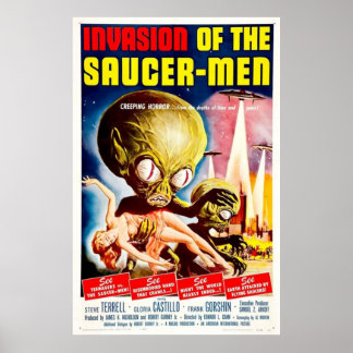 Invasion av Saucer-Manar Poster