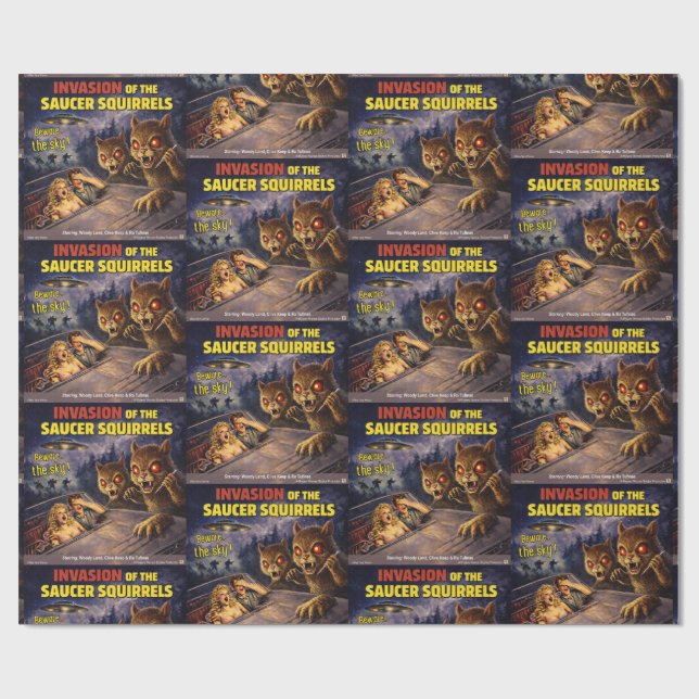 Invasion of the Saucer Squirrels Presentpapper (Platt)