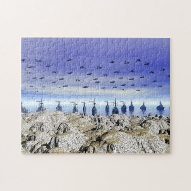 Invasion pussel (Horisontell)