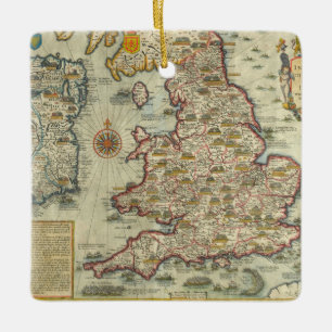 Invasionerna av England & Irland Julgransprydnad Keramik