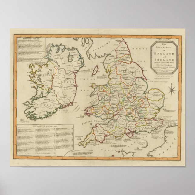 Invasions England, Irland Poster (Framsidan)