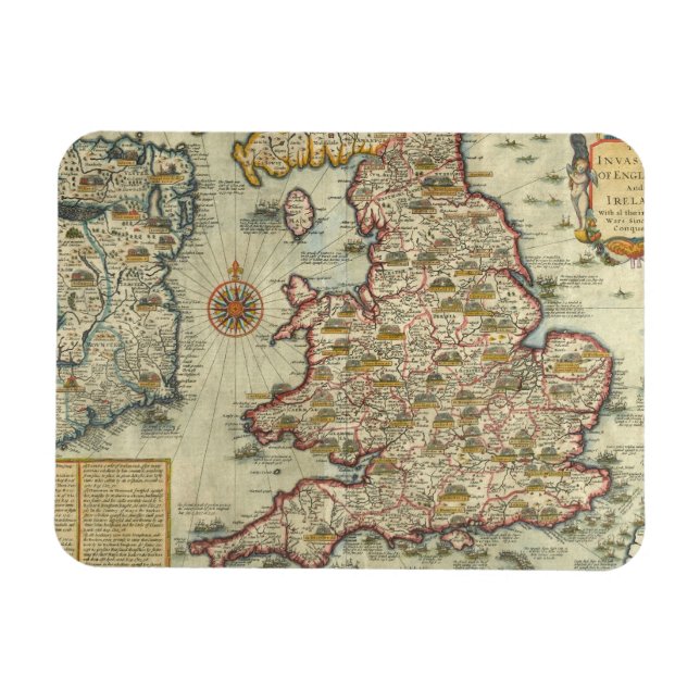 Invasions of England & Ireland Magnet (Horisontell)