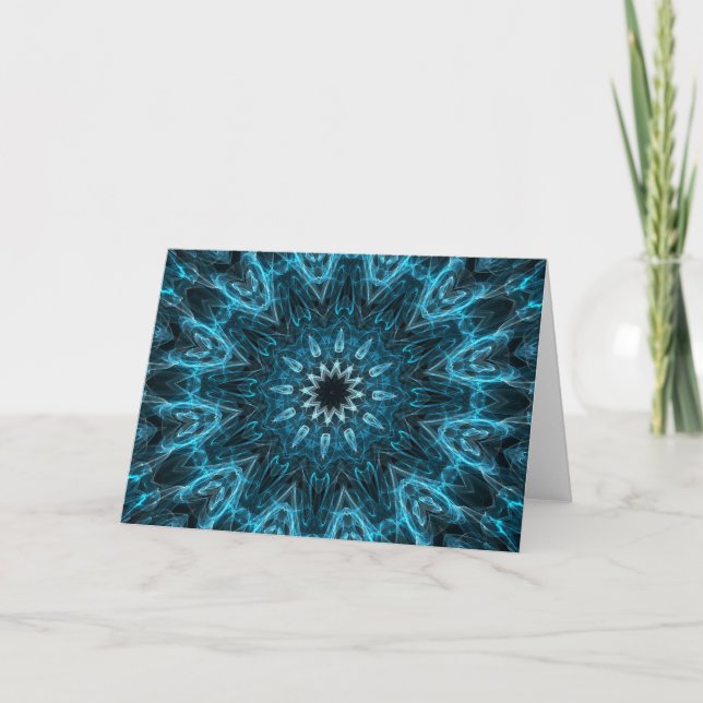 invecklad snowflake helgkort (Framsida)