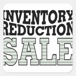 InventariumförminskningsSale Fyrkantigt Klistermärke