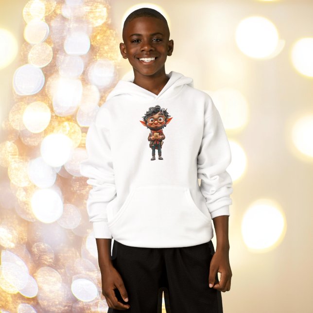 Inventor jul Elf Boy's Hoodie T Shirt (Skapare uppladdad)
