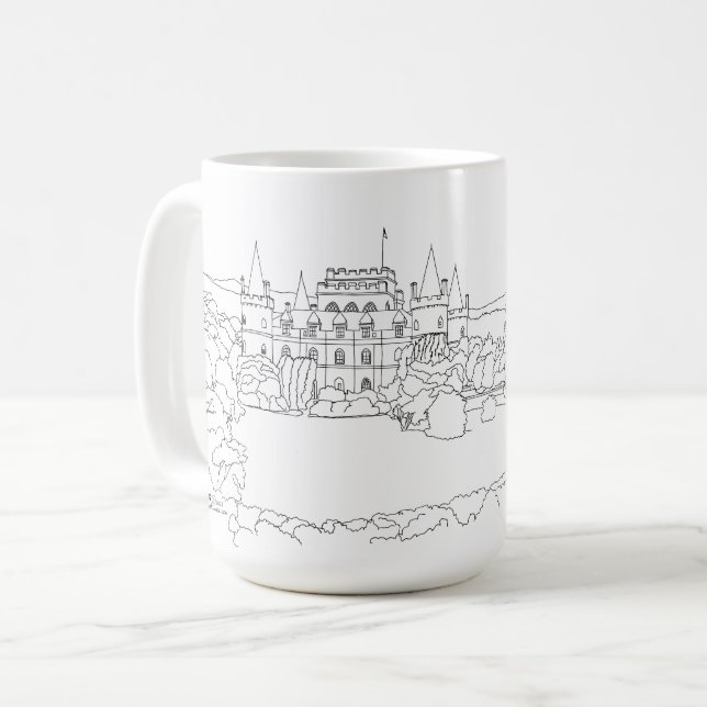 Inveraray slott Skottland Kaffemugg (Framsida vänster)