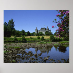 Inverary Castle, Strathclyde, Skottland Poster