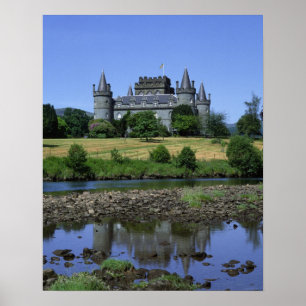 Inverary Castle, Strathclyde, Skottland Poster