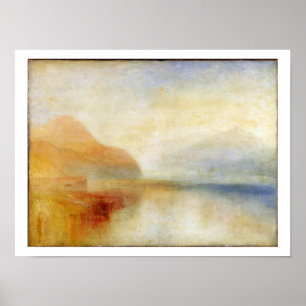 Inverary Pier, Loch Fyne, God morgon, 1840-50 (olj Poster