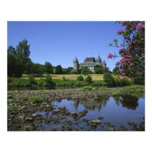 Inverary slott, Strathclyde, Skottland Fototryck