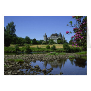 Inverary slott, Strathclyde, Skottland Hälsningskort