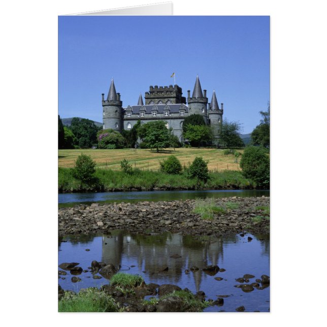 Inverary slott, Strathclyde, Skottland Hälsningskort (Framsidan)