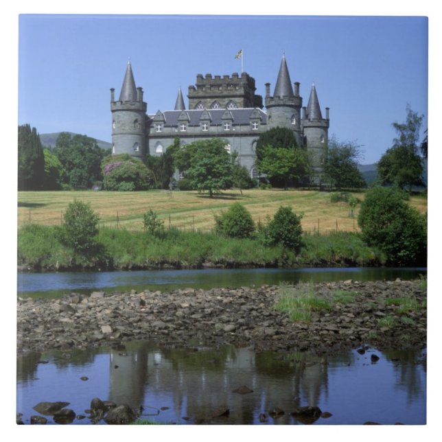 Inverary slott, Strathclyde, Skottland Kakelplatta (Framsidan)