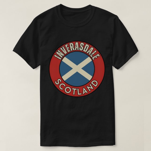 Inverasdale, Skottland T Shirt (Design framsida)