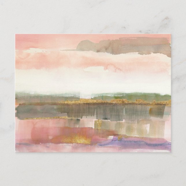 Inverkan på Linje och Färg Guld Skörd Vykort (Framsida)