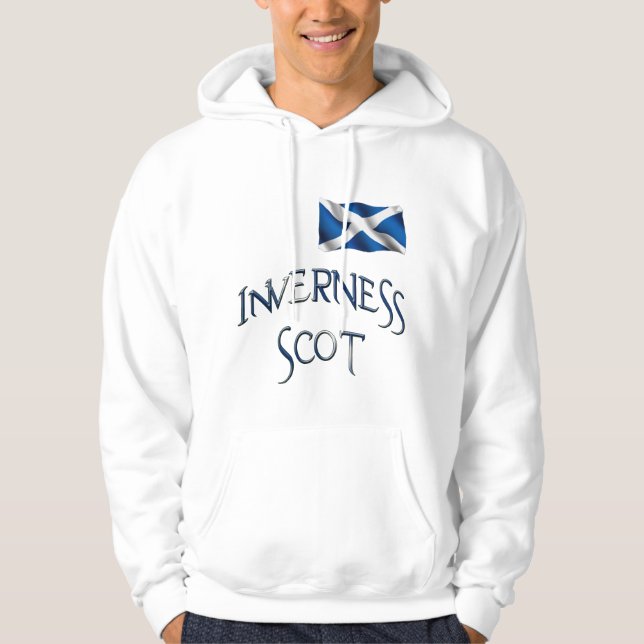 Inverness Flagga of Scotland Patriotic Hoodie (Framsida)