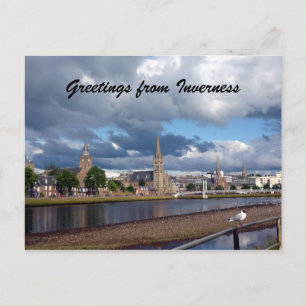inverness hälsning gull vykort