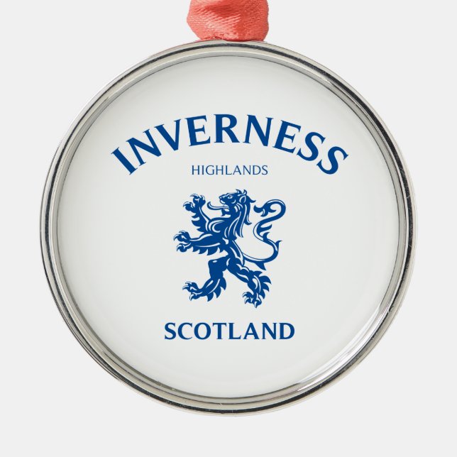 INVERNESS Scotland Julgransprydnad Metall (Framsidan)