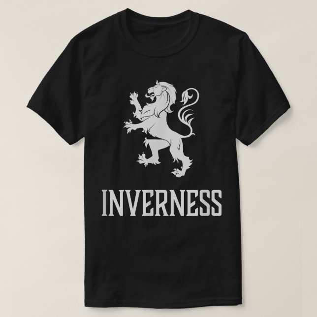 Inverness, Scotland - Scottish Lion, Gaelic  T Shirt (Design framsida)
