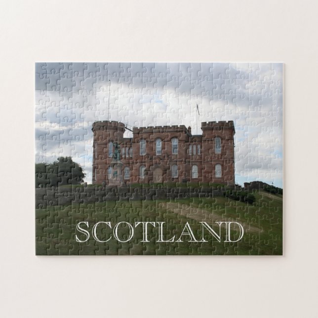 inverness Scotland-slott Pussel (Horisontell)