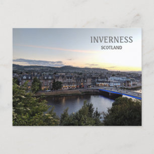Inverness, Scotland, UK City view Vykort