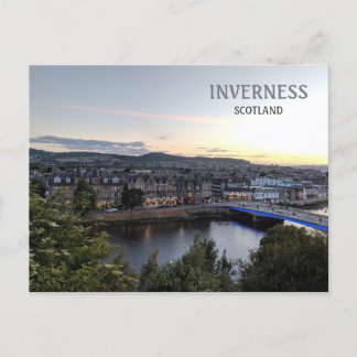 Inverness, Scotland, UK City view Vykort
