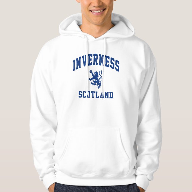 Inverness skotsk sweatshirt med luva (Framsida)