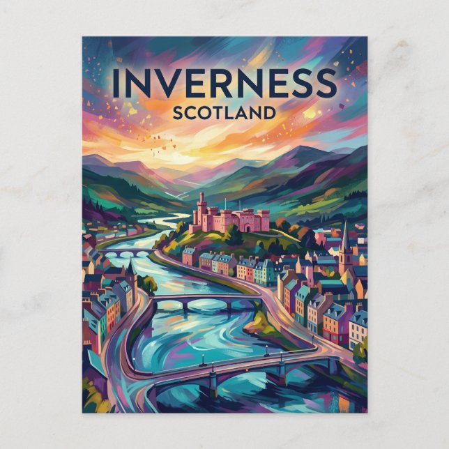 Inverness Skottland Vykort (Framsida)